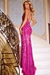 Jovani 42176 Bare Back Spaghetti Straps Embellished Dress
