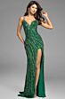 Jovani 42176 Bare Back Spaghetti Straps Embellished Dress