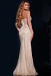 Jovani 42206 Sheer Corset Strapless Geometric Dress