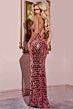 Jovani 42209 Glass Beads High Slit Dress