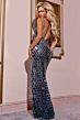 Jovani 42209 Glass Beads High Slit Dress
