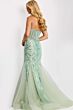 Jovani 42217 Godet Skirt Illusion Corset Dress