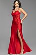 Jovani 42227 Illusion Corset Floral Appliques Dress