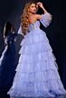 Jovani 42249 Tiered Skirt Embellished Corset Dress