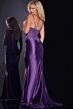 Jovani 42259 Embroidered Corset Slit Skirt Dress