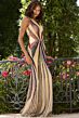 Jovani 42369 V-Neck Geometric Pageant Dress