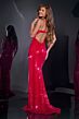 Jovani 42379 Sweetheart Neckline Draped Sequin Dress