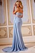 Jovani 42503 Side Tail Illusion Corset Dress