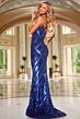 Jovani 42508 High Slit Strapless Embellished Dress