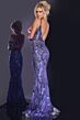 Jovani 42600 Plunging Neckline Bare Back Sequin Dress