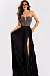 Jovani 42638 Pleated Skirt Embellished Top Dress