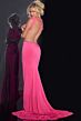 Jovani 42675 High Slit Backless Cutout Dress