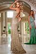 Jovani 42677 One Shoulder Embellished Cutout Dress