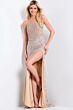 Jovani 42691 High Slit Strapless Embellished Dress