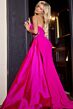 Jovani 42738 Side Tail High Slit Strapless Dress