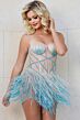 Jovani 42780 Fringe Skirt Sheer Mini Pageant Dress