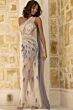 Jovani 42785 Feather Skirt One Shoulder Sheer Pageant Gown