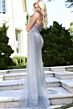 Jovani 42945 Side Tail Strapless Illusion Pageant Dress