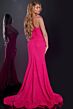 Jovani 43065 Strapless Corset High Slit Glitter Dress