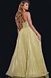 Jovani 43115 High Slit Sequin Corset Dress
