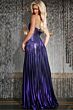 Jovani 43122 Pleated Metallic Strapless Dress