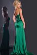 Jovani 43157 Beaded Slit Sheer Corset Strapless Dress