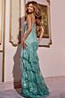 Jovani 43171 Ruffle Skirt Illusion Corset Dress