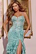 Jovani 43171 Ruffle Skirt Illusion Corset Dress