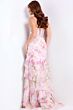 Jovani 43172 Ruffle Skirt Embroidered Corset Dress