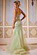 Jovani 43189 Godet Skirt Sheer Corset Embellished Dress