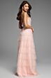 Jovani 43193 Layered Skirt High Slit Corset Dress