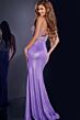 Jovani 43197 Embellished Top Slit Skirt Dress