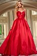 Jovani 43199 Sweetheart Neckline Lace-Up Corset Dress