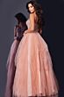 Jovani 43254 Embellished Corset Waterfall Skirt Dress