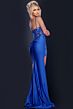 Jovani 43283 Embellished Corset Side Slit Glitter Dress