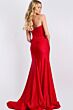 Jovani 43419 Pleated Corset High Slit Strapless Dress