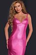Jovani 43443 Spaghetti Straps Backless Metallic Dress
