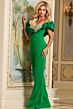 Jovani 43504 Rhinestone Top Ruffle Neckline Pageant Jumpsuit