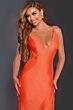 Jovani 43573 Side Slit Backless Glitter Dress