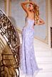 Jovani 43590 Illusion Sides Strapless Embellished Dress