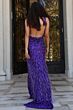 Jovani 43623 Fringe Skirt Backless Sequin Dress