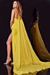 Jovani 43658 Watteau Train Beaded Choker Dress