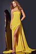 Jovani 43658 Watteau Train Beaded Choker Dress