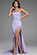Jovani 43658 Watteau Train Beaded Choker Dress