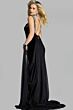 Jovani 43696 Halter Neck Cuffed Overskirt Dress