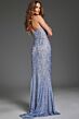 Jovani 43753 Beaded Lace One Shoulder Dress