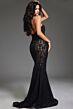 Jovani 43760 Beaded Lace Strapless Sweetheart Dress