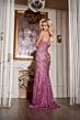 Jovani 43766 Strapless Corset Beaded Lace Dress