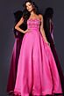 Jovani 43822 Embellished Bodice Slit Skirt Strapless Dress
