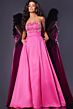 Jovani 43822 Embellished Bodice Slit Skirt Strapless Dress